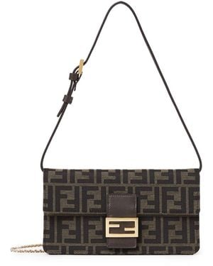Fendi Portafoglio Ff Jacquard - Bianco