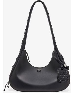 Ganni Medium Laces Hobo Bag - Black