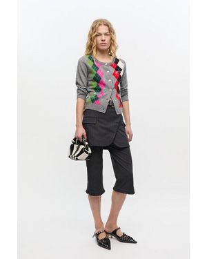 Ganni Mini-Bou-Tasche - Weiß