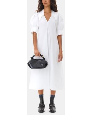 Ganni Low Cut Western Chelsea Boots - White