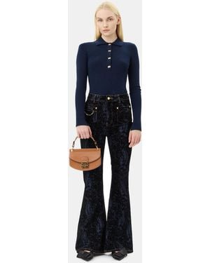 Ganni Snake Goddi Jeans - Blue
