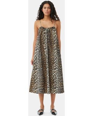 Ganni Midi Strap Dress - Multicolor