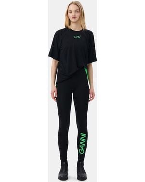 Ganni Active Ultra High Waist Leggings - Black