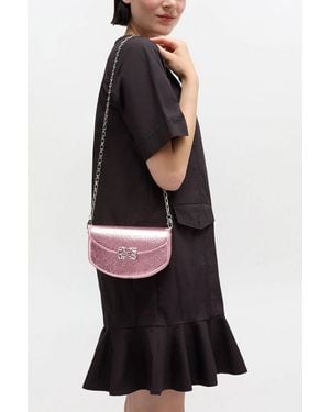 Ganni Lulu Wallet On Chain - Black