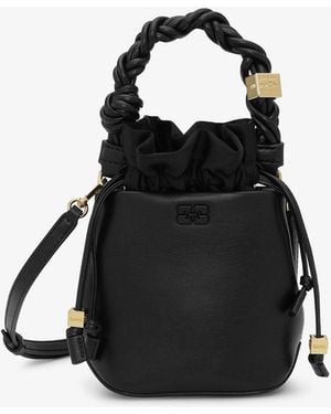 Ganni Mini Bou Bucket Bag - Black