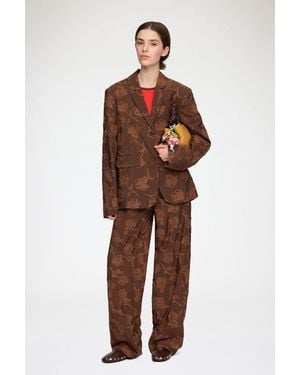 Ganni Trousers - Brown
