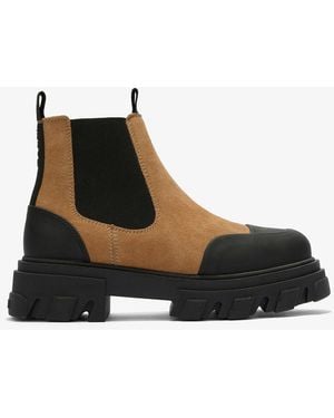 Ganni Low Chelsea Boots - Black
