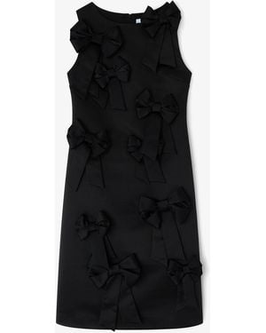 Ganni Satin Bow Dress - Black