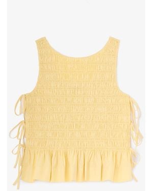 Ganni Top - Yellow