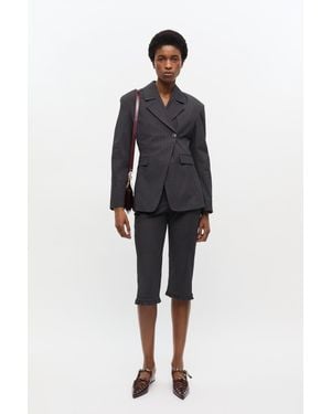 Ganni Lace-Up Oleatex Mules - Black