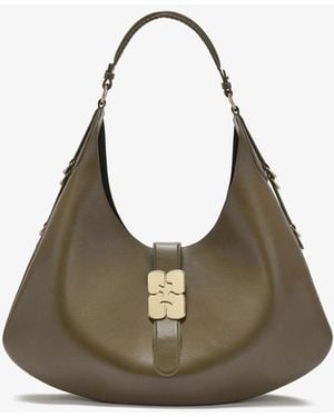 Ganni Large Kat Bag In - Green