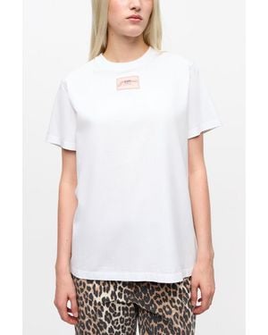 Ganni Basic Jersey Relaxed T-Shirt - White