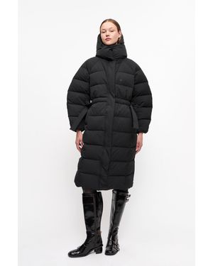 Ganni Tech Puffer Coat - Black