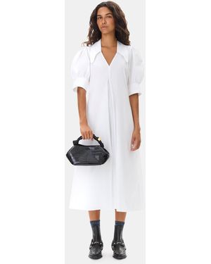 Ganni Low Cut Western Chelsea Boots - White