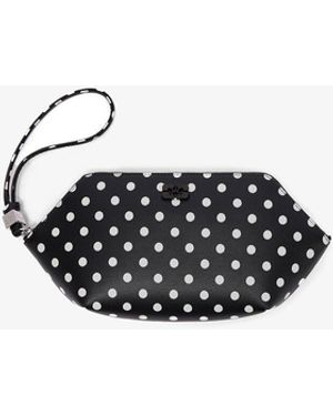 Ganni Bou Make Up Pouch With Dots - White
