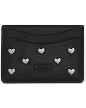Ganni Bou Card Holder In - White