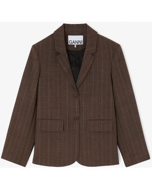 Ganni Blazer - Brown