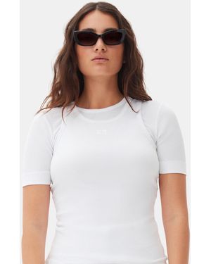 Ganni X Ace & Tate twiggy Sunglasses - White