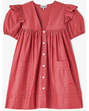 Ganni Mini Dress - Red
