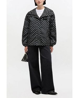 Ganni Printed Nylon Jacket - Black
