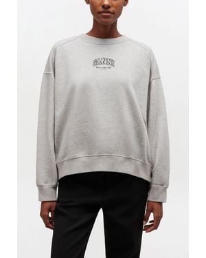 Ganni Essential Crewneck - Grey