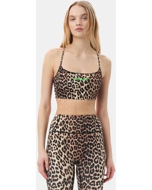 Ganni Active Strap Top - Green