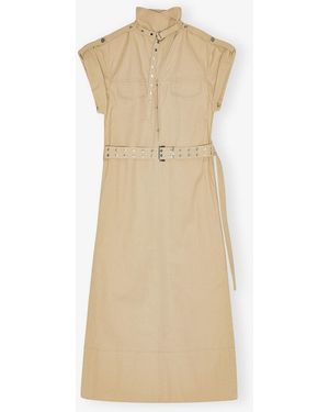 Ganni Stretch Cotton Dress - Multicolour
