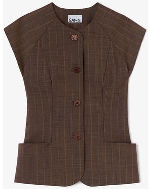 Ganni Blouse - Brown