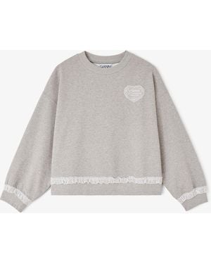 Ganni Sweatshirt - White