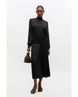 Ganni Long Dress - Black