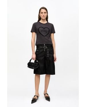 Ganni Duchesse Nylon Pocket Shorts - Black