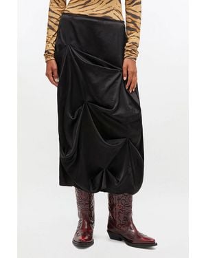 Ganni Draped Skirt - White