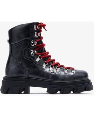 Ganni Cleated Mountain Boot - Blue