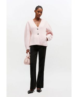 Ganni Wool Blazer - Pink