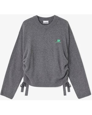 Ganni Wool Mix Jumper - Blue