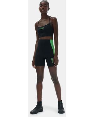Ganni Active Ultra High Waist Shorts - Black