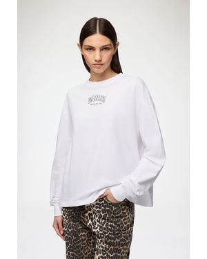 Ganni Essential Basic Long-Sleeve - White