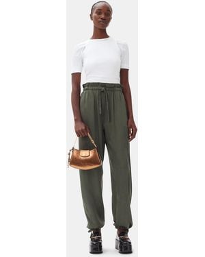 Ganni Washed Satin Pants - Multicolor