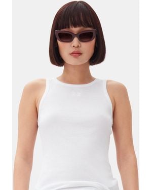 Ganni X Ace & Tate Sadie Sunglasses - White