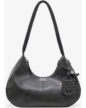Ganni Medium Hobo Bag - Black