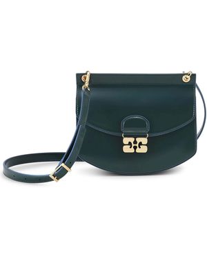 Ganni Small Apo-G Bag - Green