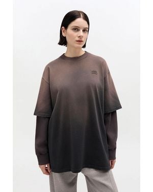 Ganni Washed Jersey Long-Sleeve T-Shirt - Multicolour