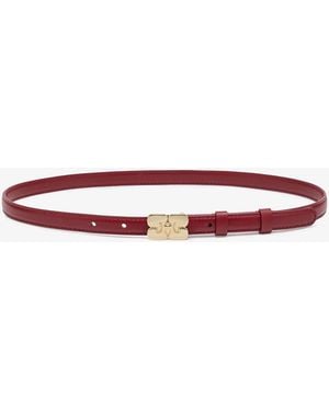 Ganni Kat Belt Small In - White