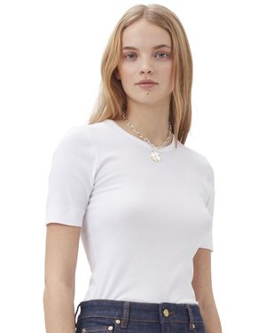 Ganni Mejuri X Clover Pendant Necklace - White