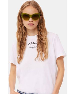 Ganni X Ace & Tate Trixie Sunglasses - White