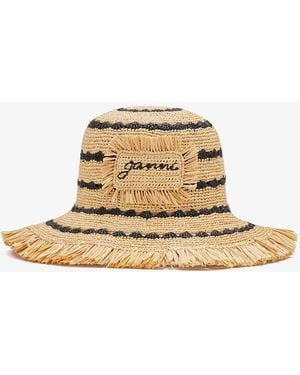Ganni Bucket Hat - Natural