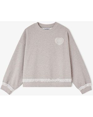Ganni Sweatshirt - White
