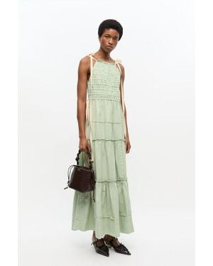 Ganni Croco Bou Bucket Bag - Green