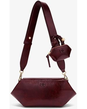Ganni Bou Bag East/West Shine In - Red