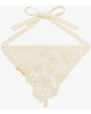 Ganni Head Scarf - White